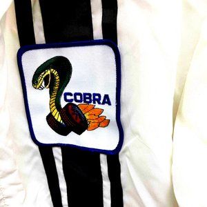 1960s Vintage Ford Shelby Cobra Racing Jacket. Color: Wicked White